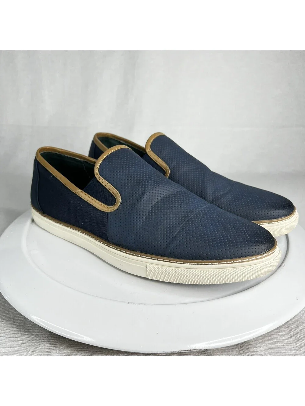 Todd Welsh Navy Blue Casual Loafers Men’s Size 11.5 D Comfort & Style